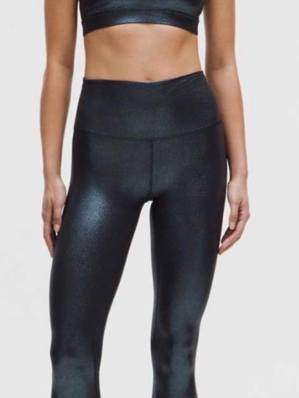 Lululemon Align Leggings in beautiful shimmery blue.  Excellent condition.  28”